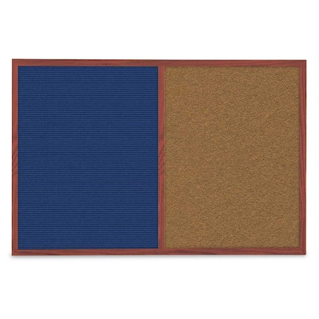 United Visual Products Slim Style Indoor Enclosed Radius Corkbo UVRDS23SB-BRONZE-MEDGRY